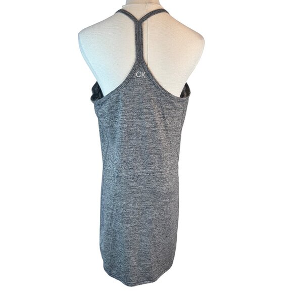 NWT Calvin Klein Medium Performance Heather Gray Racerback Athletic Dress - Picture 10 of 16